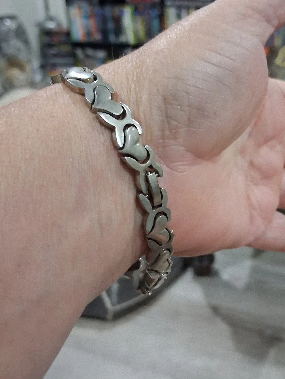 .925 Sterling Silver Sweetheart Bracelet 8